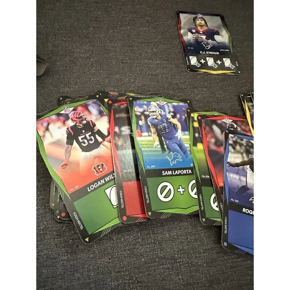 2024 UNO Elite NFL Core Edition Opened Lot C.J. Stroud Foil + Player Cards Box